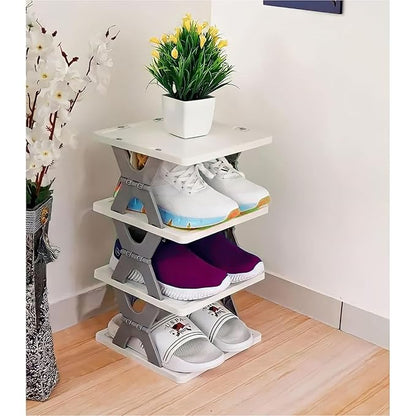 Versatile 6-Layer Shoe Rack – Maximize Storage & Organize Your Space! ( Stackable, Dust Resistence)