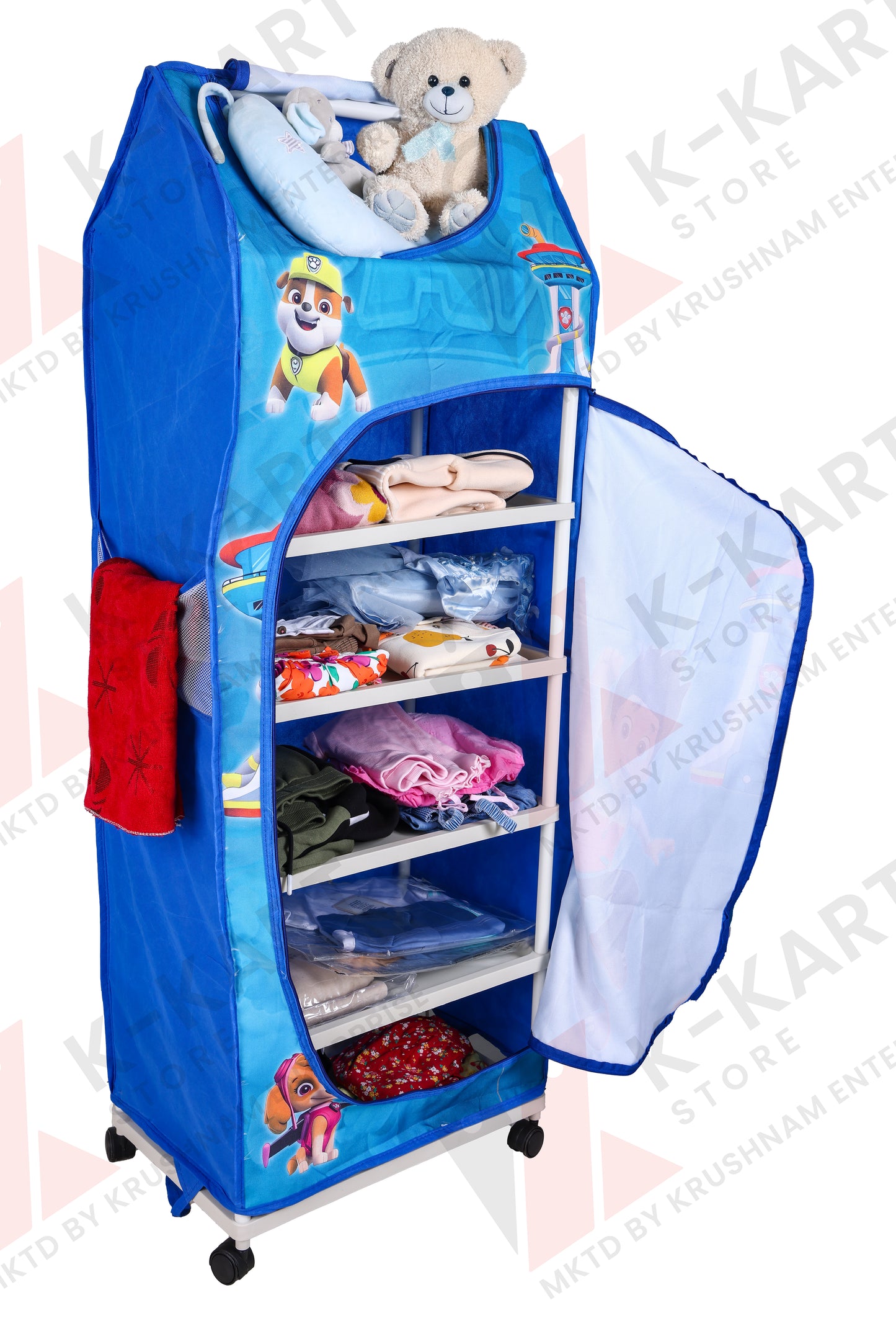 Unbreakable 6-Layer Kids Almirah –Perfect Organization for Toys & Clothes